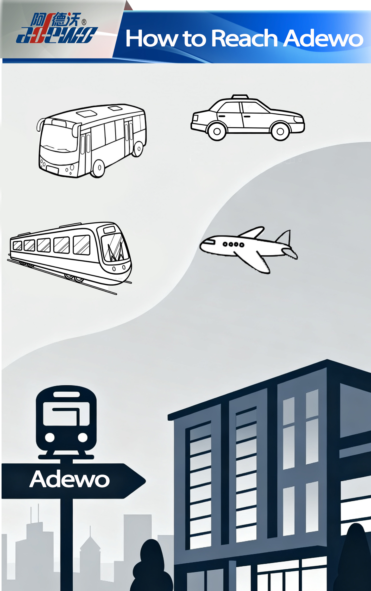 Cum să ajungeți la Adewo?