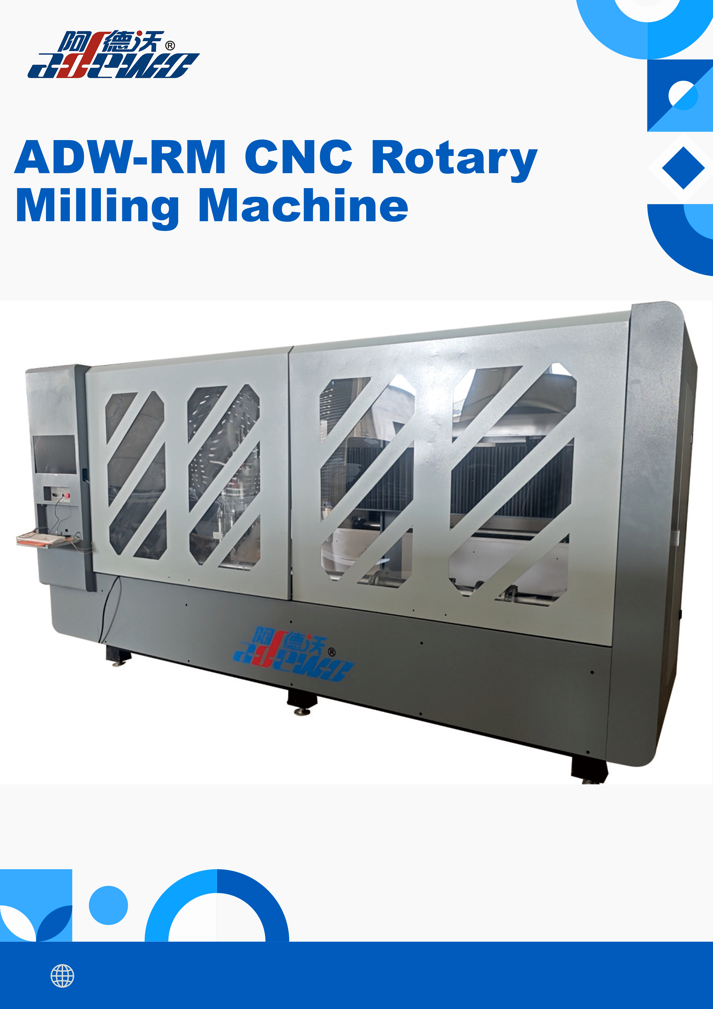 Maximizați eficiența și precizia cu mașina de frezat rotativ CNC ADW-RM