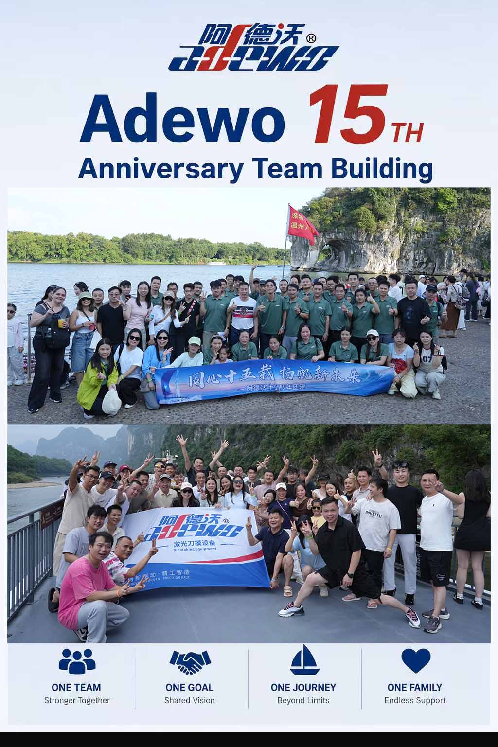 Excursie de team building a 15-a aniversare a lui Adewo la Guilin