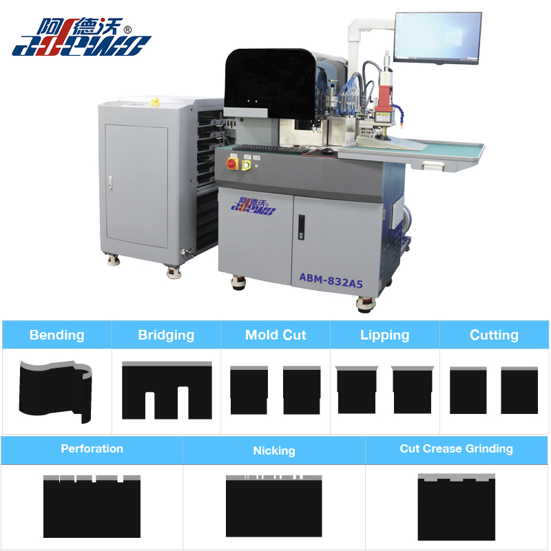 Noua mașină de îndoit automat cu reguli de oțel cu șlefuire cu tăiere